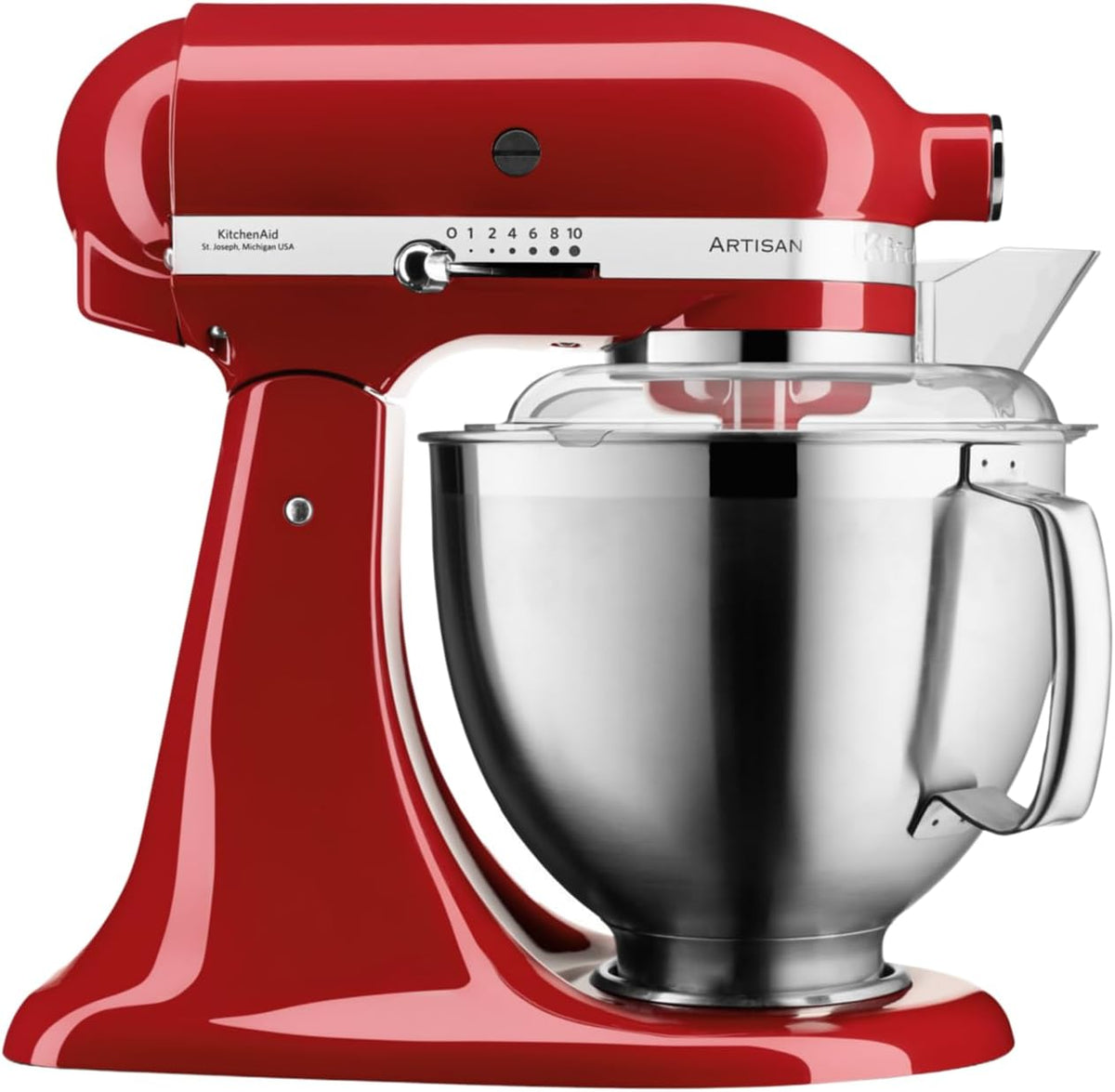 KitchenAid, Robot kuchenny, 4,8 l, 1 kg, 300 W, Czerwony/Srebrny, metal