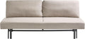 Sofa rozkładana, Beliani, 201x76 cm, Beżowy, funkcja spania, miejsce do przechowywania