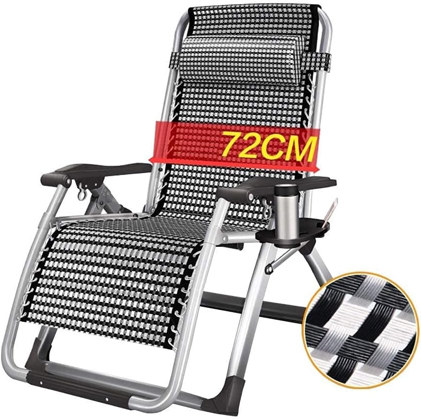Leżak, AWMCXQRA, 72 cm, Szary/Biały, aluminium, miejsce do przechowywania, składana konstrukcja, odporność na warunki atmosferyczne