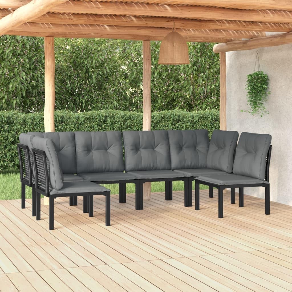 Sofa, Tonture, 110 kg, 62 x 62 x 68 cm, Czarny/Szary, stal malowana proszkowo, modułowa konstrukcja, odporność na warunki atmosferyczne