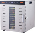 Suszarki spożywcze, VEVOR, 1000 W, 377 x 285 mm, 0,77 kg, Srebrny, oświetlenie LED, timer