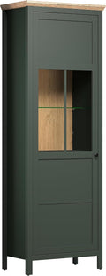 Witryny szklane, trendteam smart living, 69 x 198 x 39 cm, Brązowy, miejsce do przechowywania, 2 szuflad