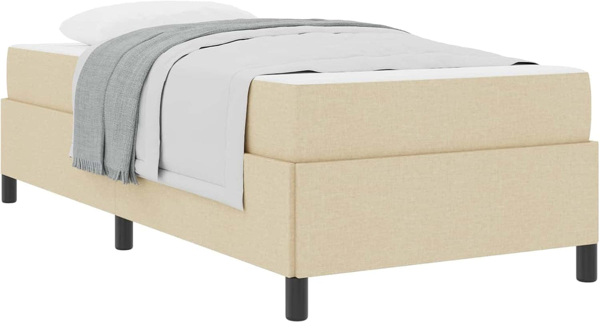 vidaXL, Materac, 90 x 190 cm, 140 kg, Beżowy, stal malowana proszkowo