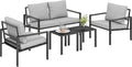 Fotel, Outsunny, 124 x 68 x 72 cm, 72 W, Szary, polirattan