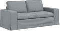 pokgdf, Sofa narożna, 182 x 80 x 82 cm, Szary, metal, modułowa konstrukcja
