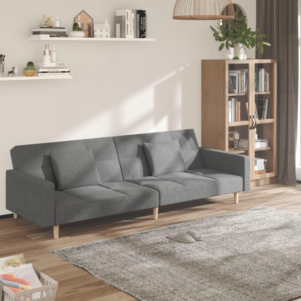 Sofa rozkładana, Keeushr, 220 x 84,5 x 69 cm, 2 W, Szary, 2-osobowa, 2 w 1