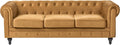 Sofa, Beliani, Żółty, aksamit, 3-osobowa