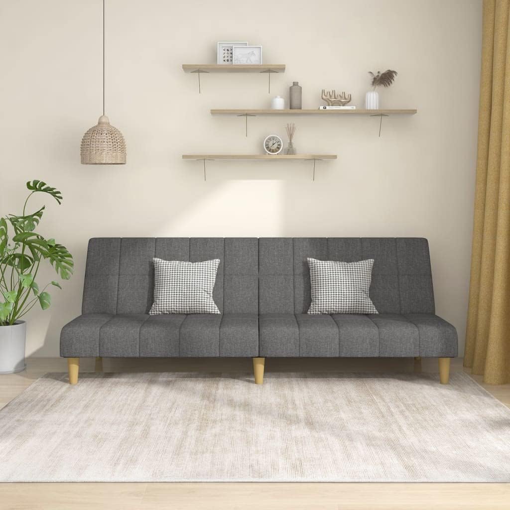 Sofa, Tonture, 200 x 84,5 x 69 cm, 2 W, Szary, 2-osobowa, funkcja spania, 2 w 1