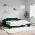 FWIKDUN, Sofa, 90 x 200 cm, 2 W, Zielony, lite drewno, funkcja spania, 2 w 1