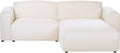 Sofa narożna, Beliani, 193x134 cm, Biały, 3-osobowa