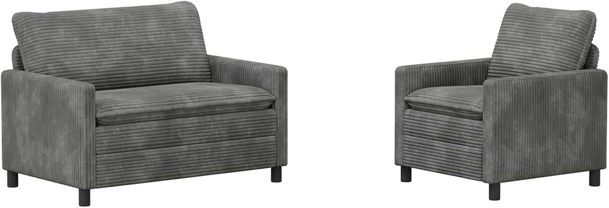 Sofa, vidaXL, 76 x 81 x 87,5 cm, Szary, metal, 1-osobowa
