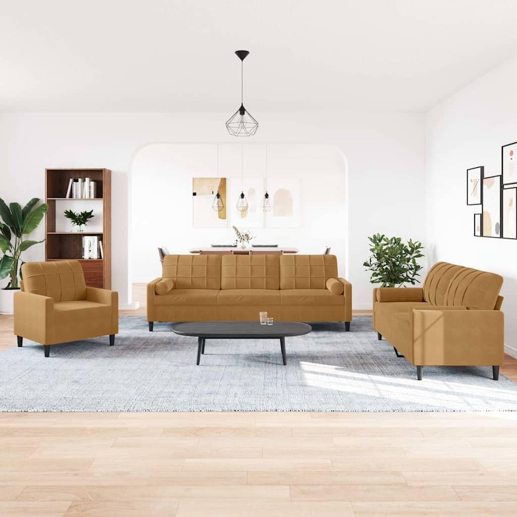 mzdioop, Sofa, 77 x 77 x 80 cm, Brązowy, aksamit, 2-osobowej, modułowa konstrukcja