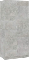 Szafa do sypialni, Tidyard, 90x52x200 cm, Szary, płyta wiórowa, składana konstrukcja