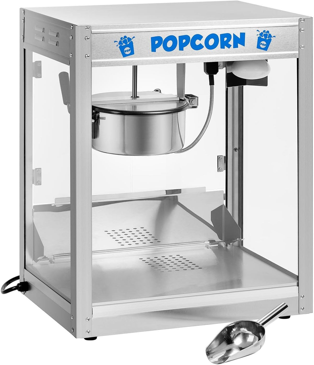 Royal Catering, Aparatura do popcornu, 1350 W, 5 kg, 16 l, Srebrny, stal nierdzewna