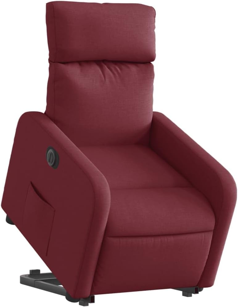 Fotel, vidaXL, 66 x 89,5 x 95,5 cm, 24 V, Czerwony, metal
