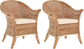 Fotel, korb.outlet, 72 cm, Pomarańczowy/Beżowy, polirattan