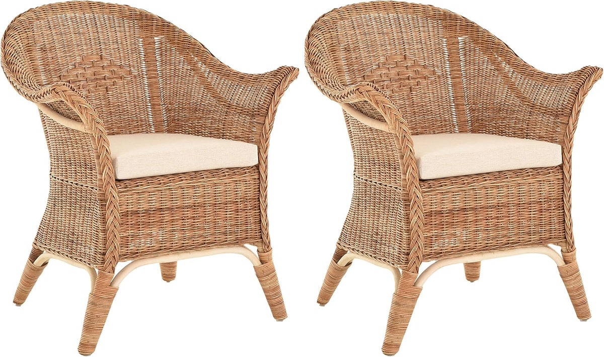 Fotel, korb.outlet, 72 cm, Pomarańczowy/Beżowy, polirattan
