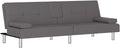 Sofa, pokgdf, 200 x 89 x 70 cm, Szary, metal, regulowane oparcie, składana konstrukcja, USB