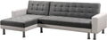 Sofa narożna, Habitat et Jardin, 147 x 82 cm, Biały/Szary