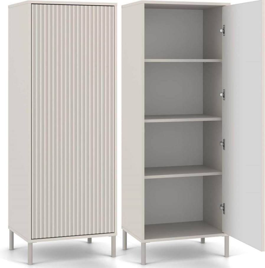BDW, Regały na książki, 53,5 x 147,5 x 40 cm, Szary, MDF