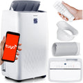 Berdsen, Klimatyzator przenośny, 14000 BTU, 34 l, 41 × 31 × 70 cm, Biały, Wi-Fi, pilot zdalnego sterowania, timer, 5 w 1