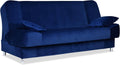 Sofa, Family Meble, 200 cm, Niebieski, funkcja spania