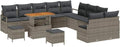 Sofa, vidaXL, Szary, polirattan, modułowa konstrukcja, odporność na warunki atmosferyczne