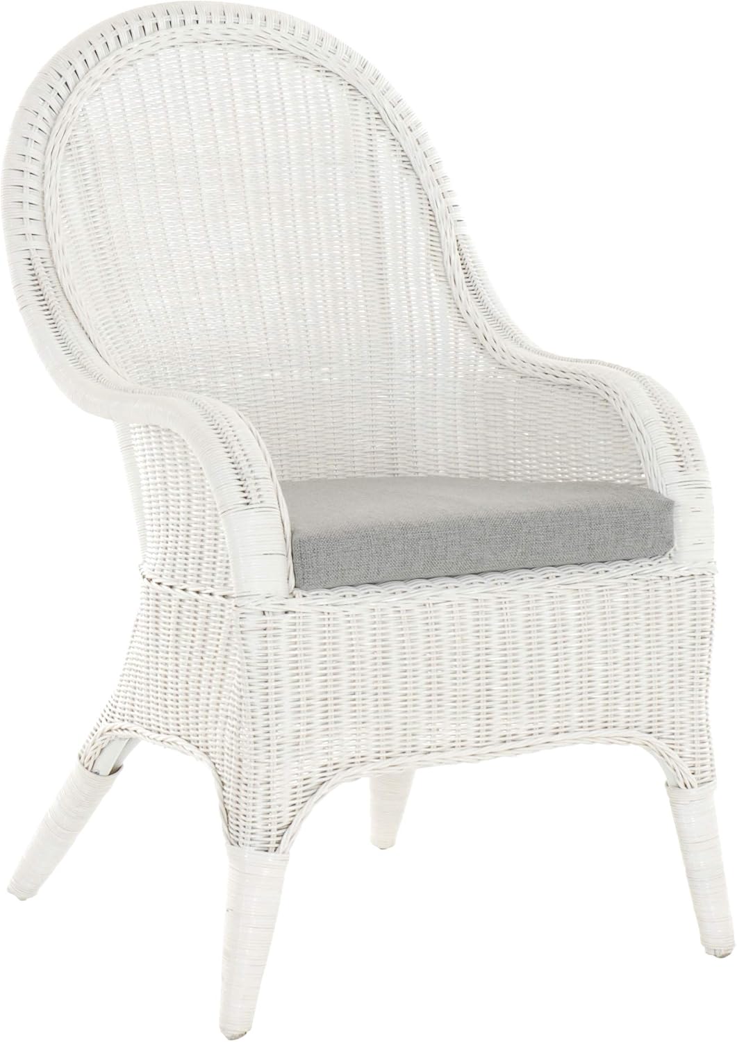 Fotel, Korb-Outlet, 62 cm, Biały, polirattan