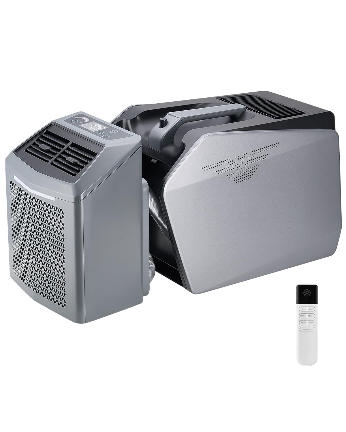 Klimatyzator, VEVOR, 5000 BTU, 500 W, Szary, timer, kompresor