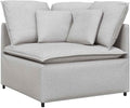 Sofa narożna, vidaXL, 100 cm, Szary, metal, modułowa konstrukcja