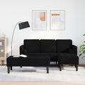 Sofa, RMIHSJG, 15 cm, Czarny, 3-osobowa