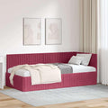 Sofa, Tonture, 90 x 200 cm, Czerwony, materiał drewnopochodny
