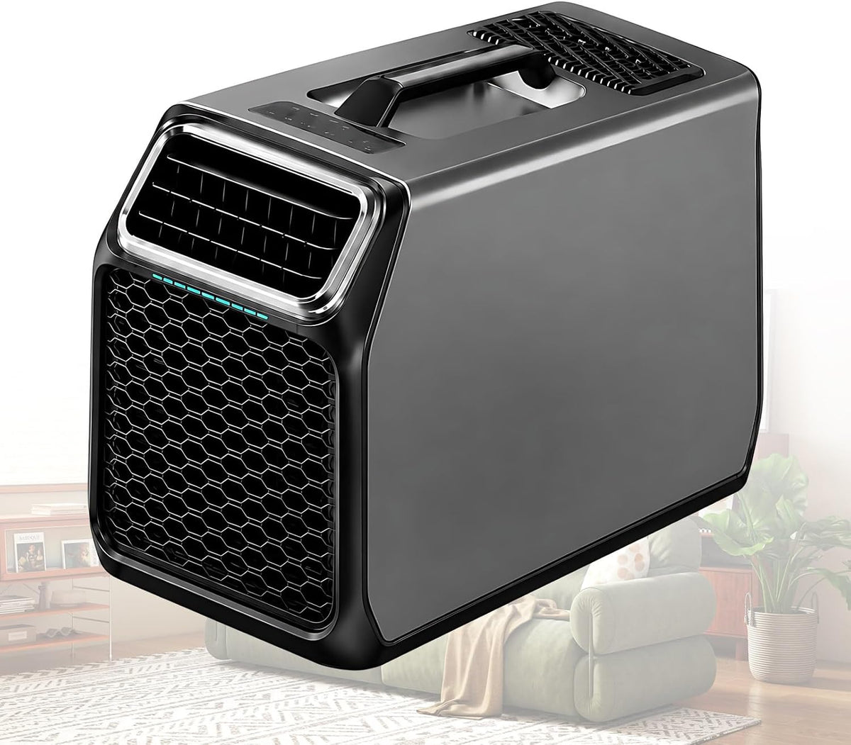 Klimatyzator przenośny, Acentesoft, 5000 BTU, 54.3 × 31.5 × 36.3 cm, 1400 W, Biały