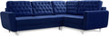 Robin, Sofa narożna, 215 x 147 cm, Niebieski, funkcja spania