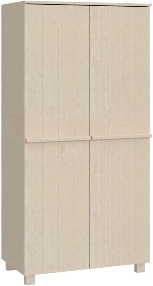 Szafa do sypialni, vidaXL, 89x50x180 cm, Beżowy, lite drewno