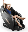 GOPLUS, Fotel, Czarny, regulowane oparcie, USB, Bluetooth, pilot zdalnego sterowania
