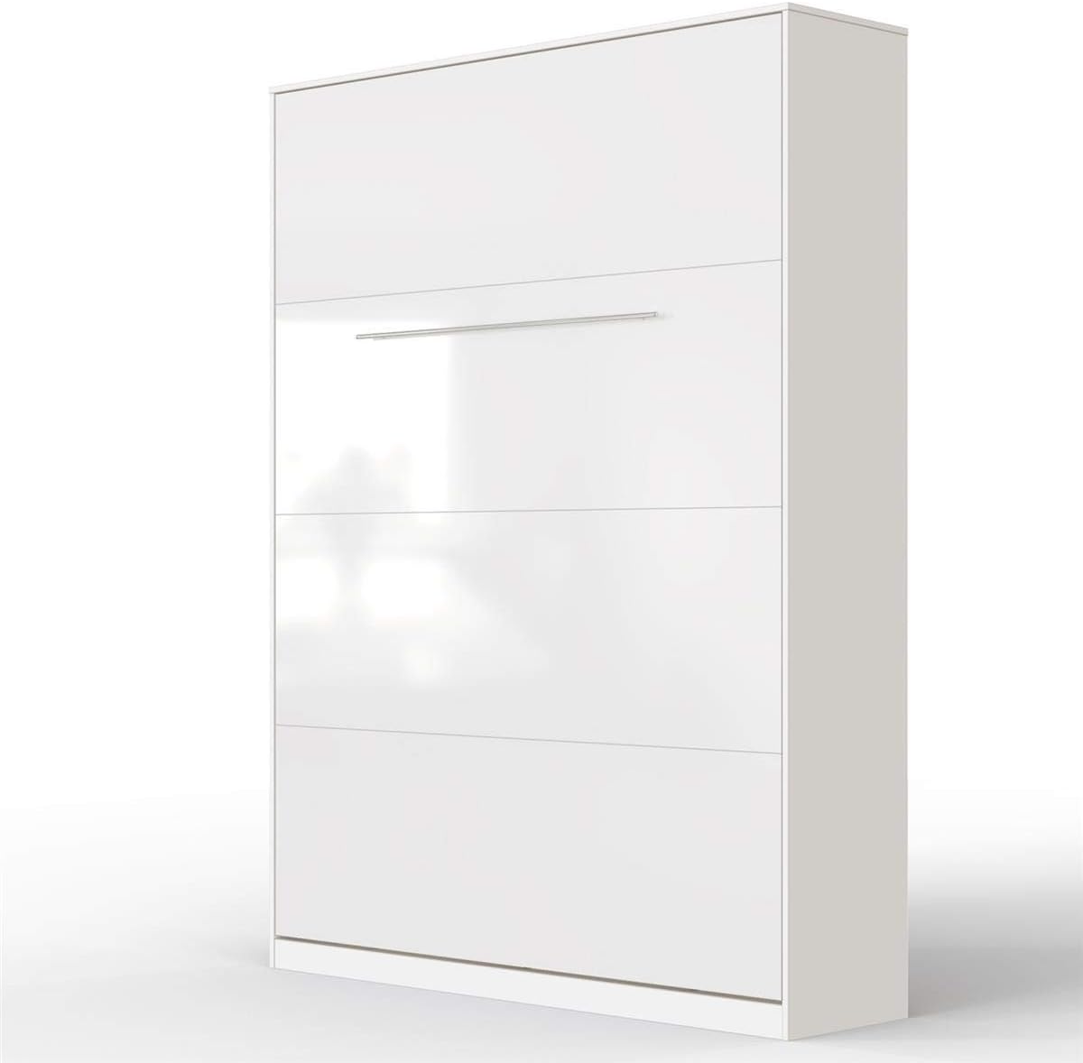 SMARTBett, Łóżko z materacem, 140 x 200 cm, Biały, metal, składana konstrukcja
