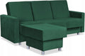 Family Meble, Sofa rozkładana, Zielony, funkcja spania, składana konstrukcja, modułowa konstrukcja