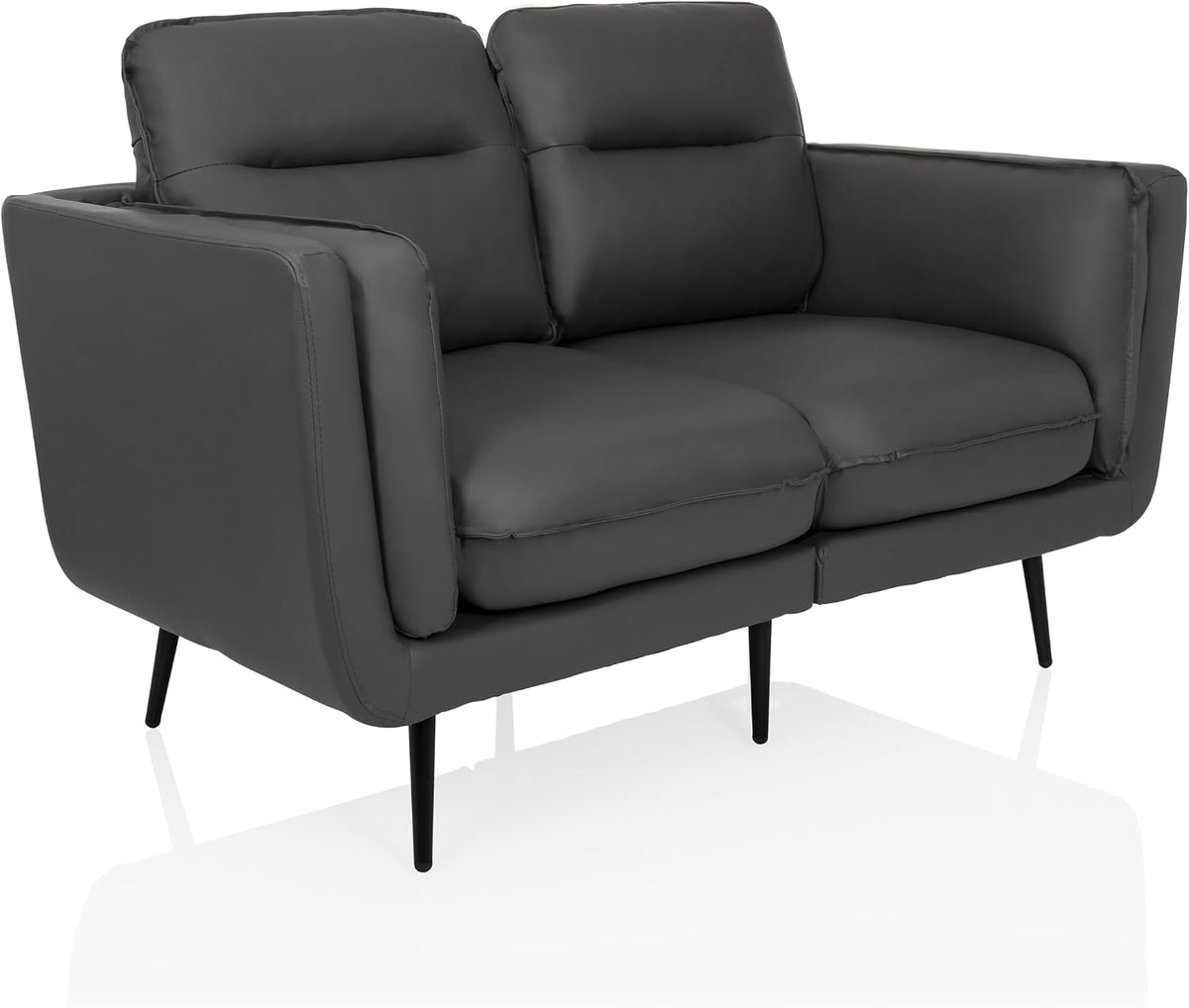 Sofa, hjh LIVING, 70 x 143 x 73 cm, Szary, metal, 2-osobowa