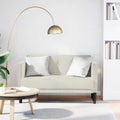Sofa, YunCangg, 111 cm, Beżowy, aksamit