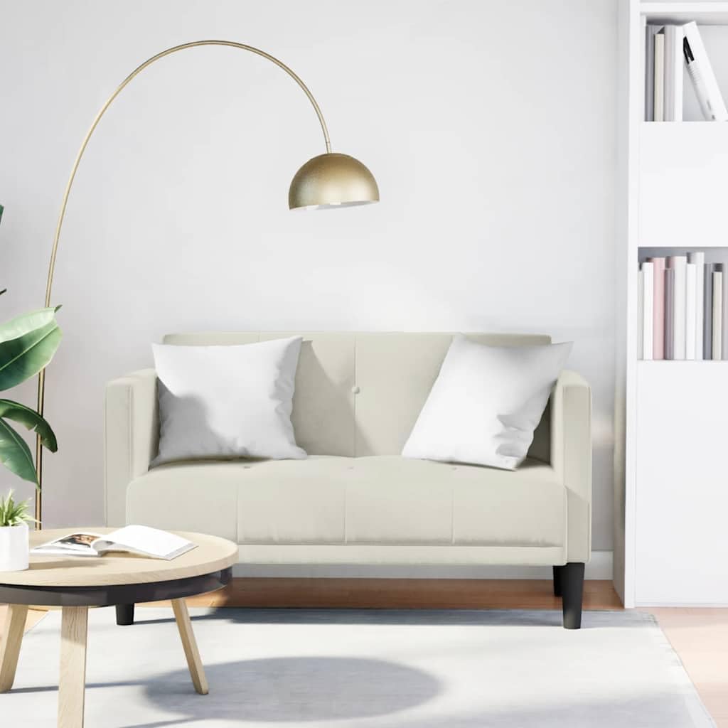 Sofa, YunCangg, 111 cm, Beżowy, aksamit