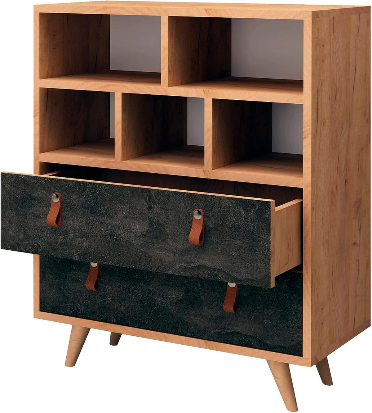 WELL HOME MOBILIARIO & DECORACIÓN, Płyty wiórowe, Czarny/Brązowy, płyta wiórowa