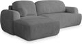 Sofa rozkładana, Masseno, 200x130 cm, Szary, płyta wiórowa, funkcja spania, miejsce do przechowywania