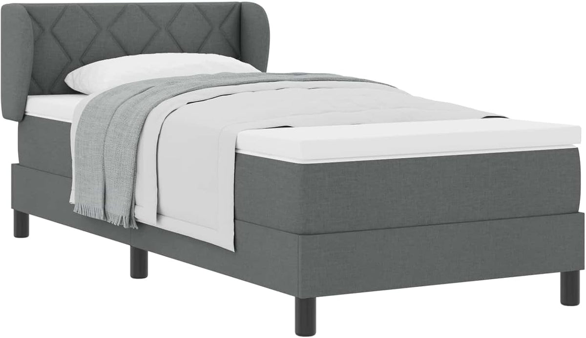 vidaXL, Materac, 90 x 190 cm, 140 kg, Szary, lite drewno