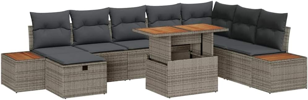 vidaXL, Sofy, 55 x 62 x 85 cm, 955 kg, Szary, lite drewno, modułowa konstrukcja, odporność na warunki atmosferyczne, ochrona UV