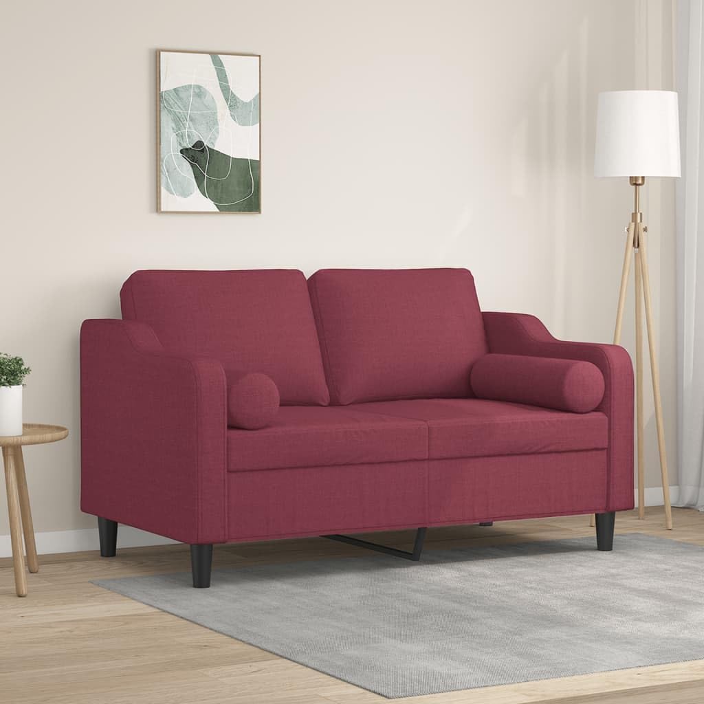 Sofa, Keeushr, 120 cm, Czerwony, metal, 2-osobowa