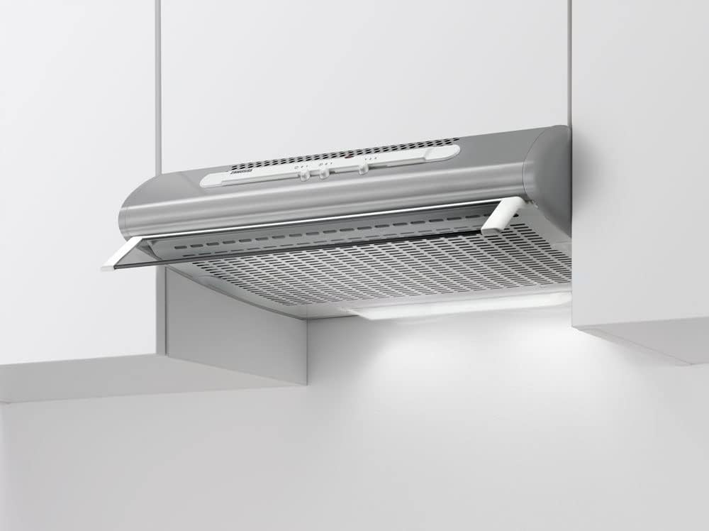 Zanussi, Okap kuchenny, ZHT611X, 68 dB, Srebrny, stal nierdzewna