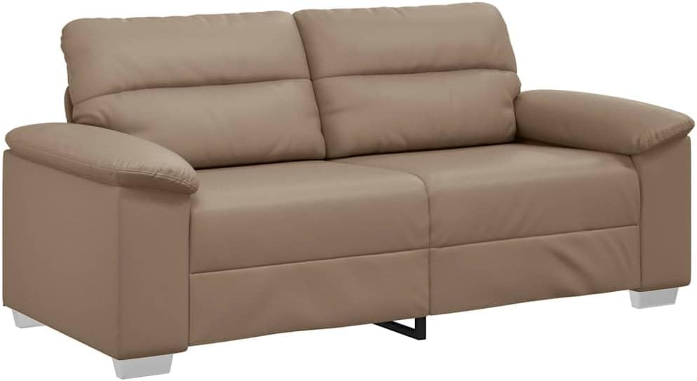 Sofa, vidaXL, 180x81x84 cm, Brązowy/Beżowy, lite drewno, 2-osobowa