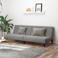 Sofa, FWIKDUN, 200 x 84,5 x 69 cm, 2 W, Szary, aksamit, 2-osobowa, funkcja spania, regulowane oparcie, 2 w 1