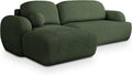 Sofa rozkładana, Masseno, 200x130 cm, Zielony, płyta wiórowa, funkcja spania, miejsce do przechowywania